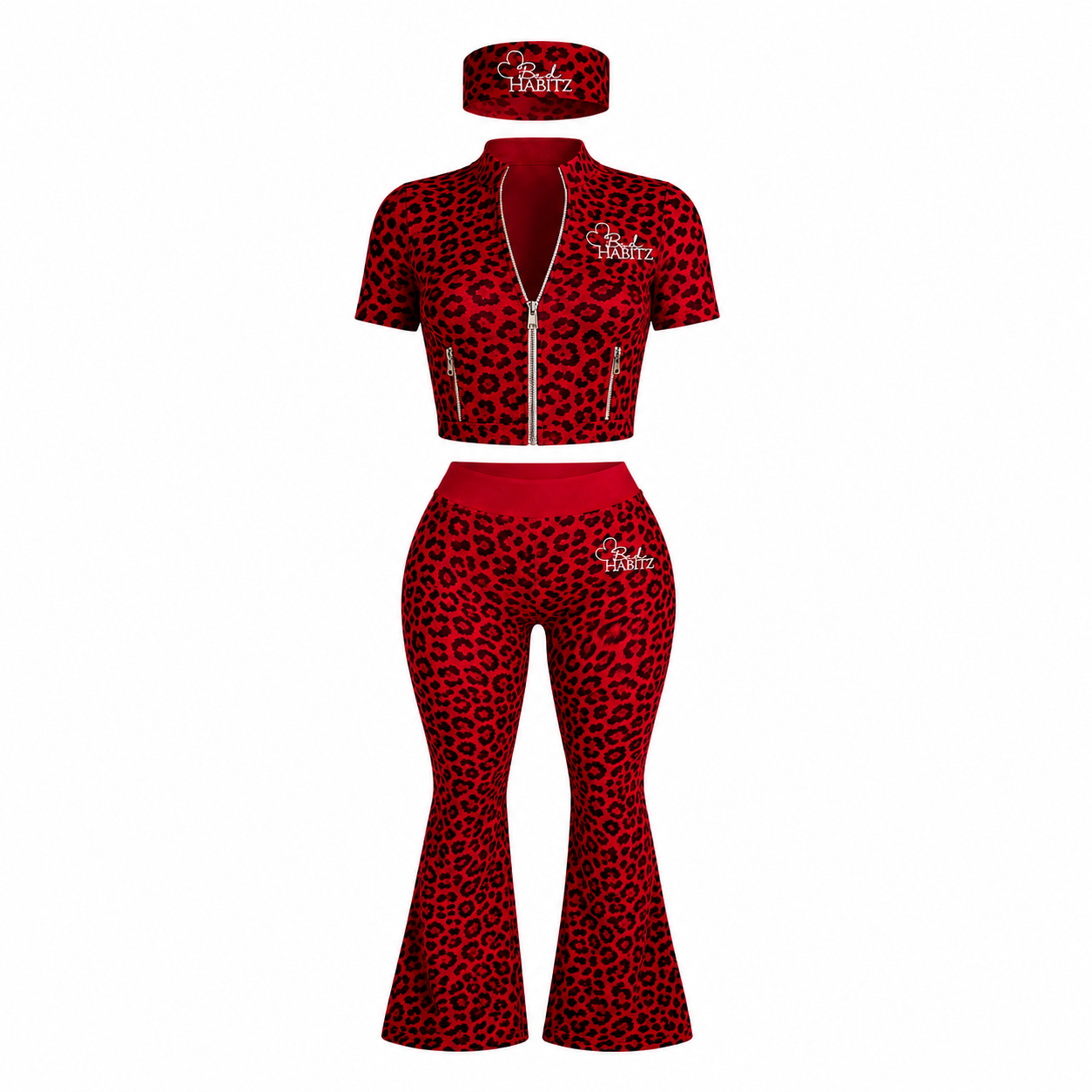 Red Chettah Chica Set