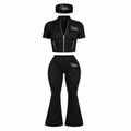 Black Chettah Chica Set