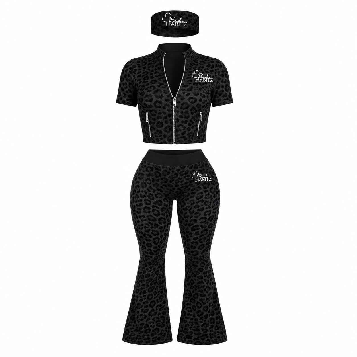 Black Chettah Chica Set
